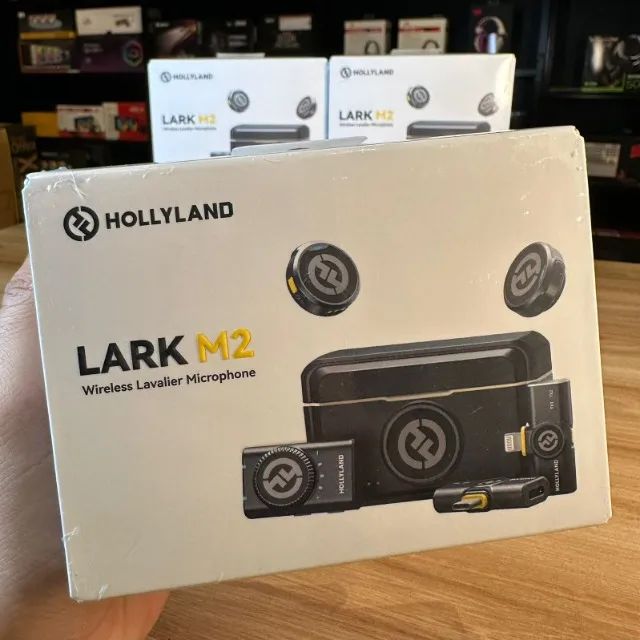 Microfone Hollyland Lark M2 Combo light Preto - Produto novo (loja física)