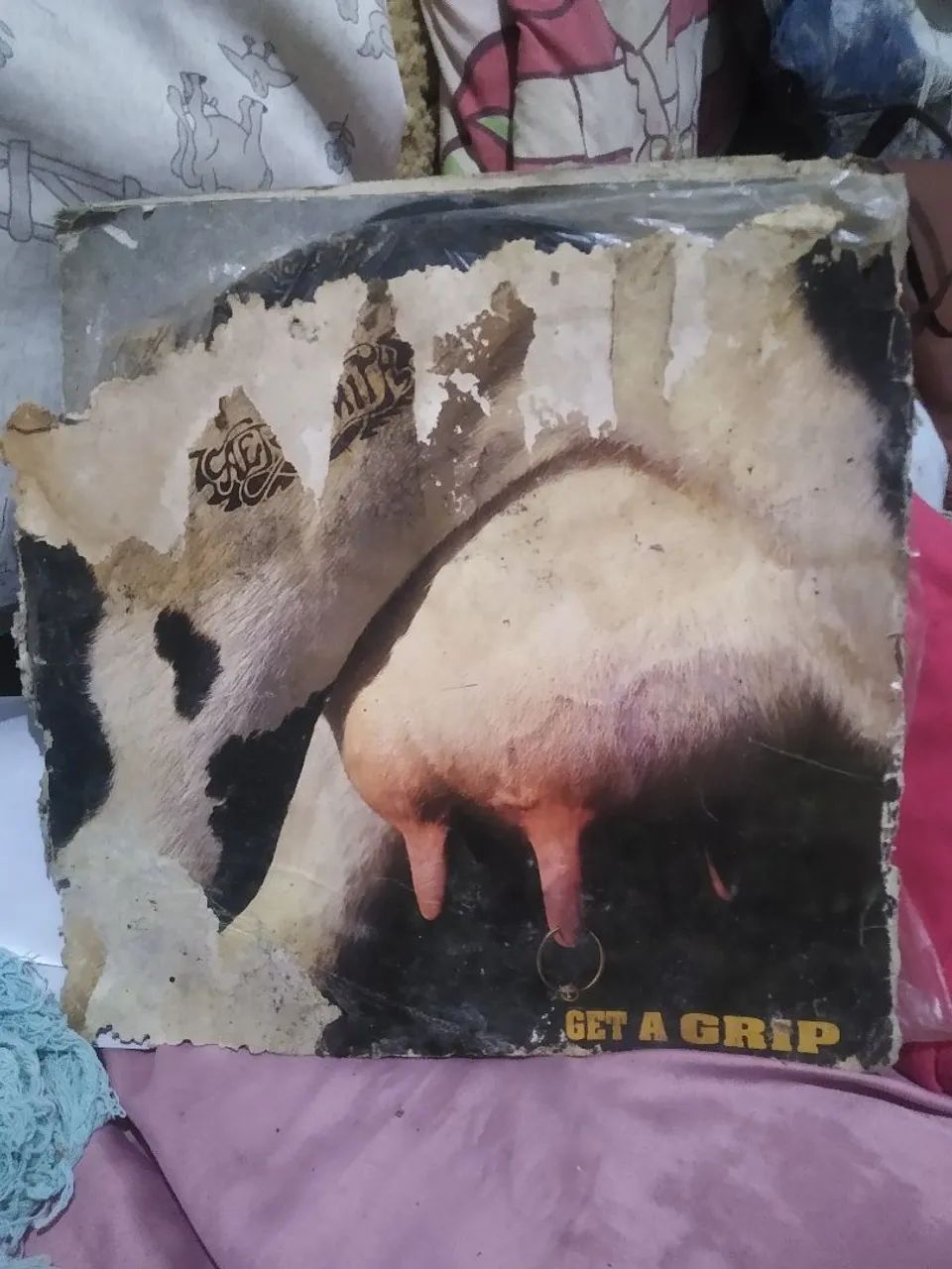 Disco de vinil Aerosmith sem capa 