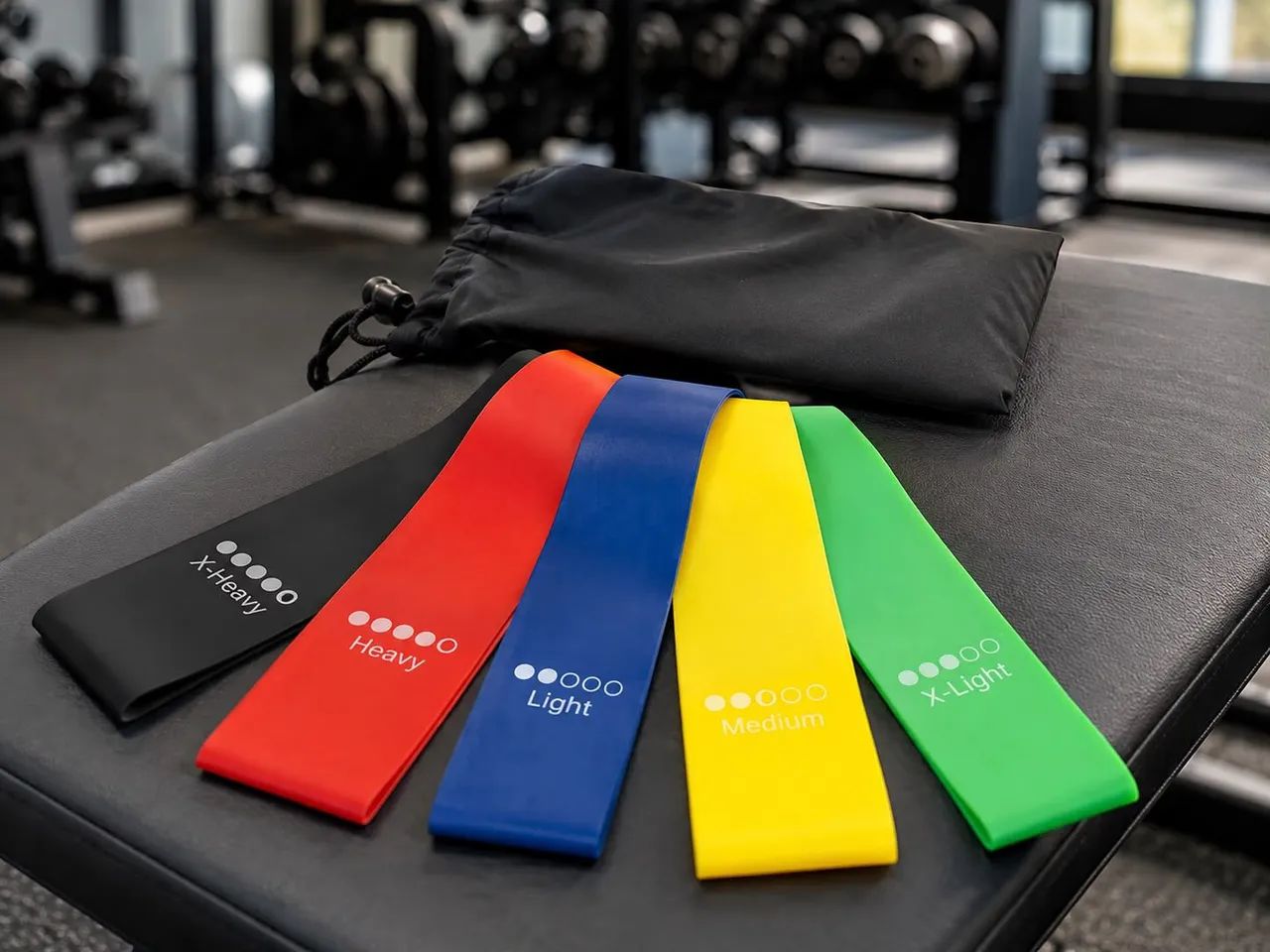 Kit 5 Faixas Elásticas para Exercícios