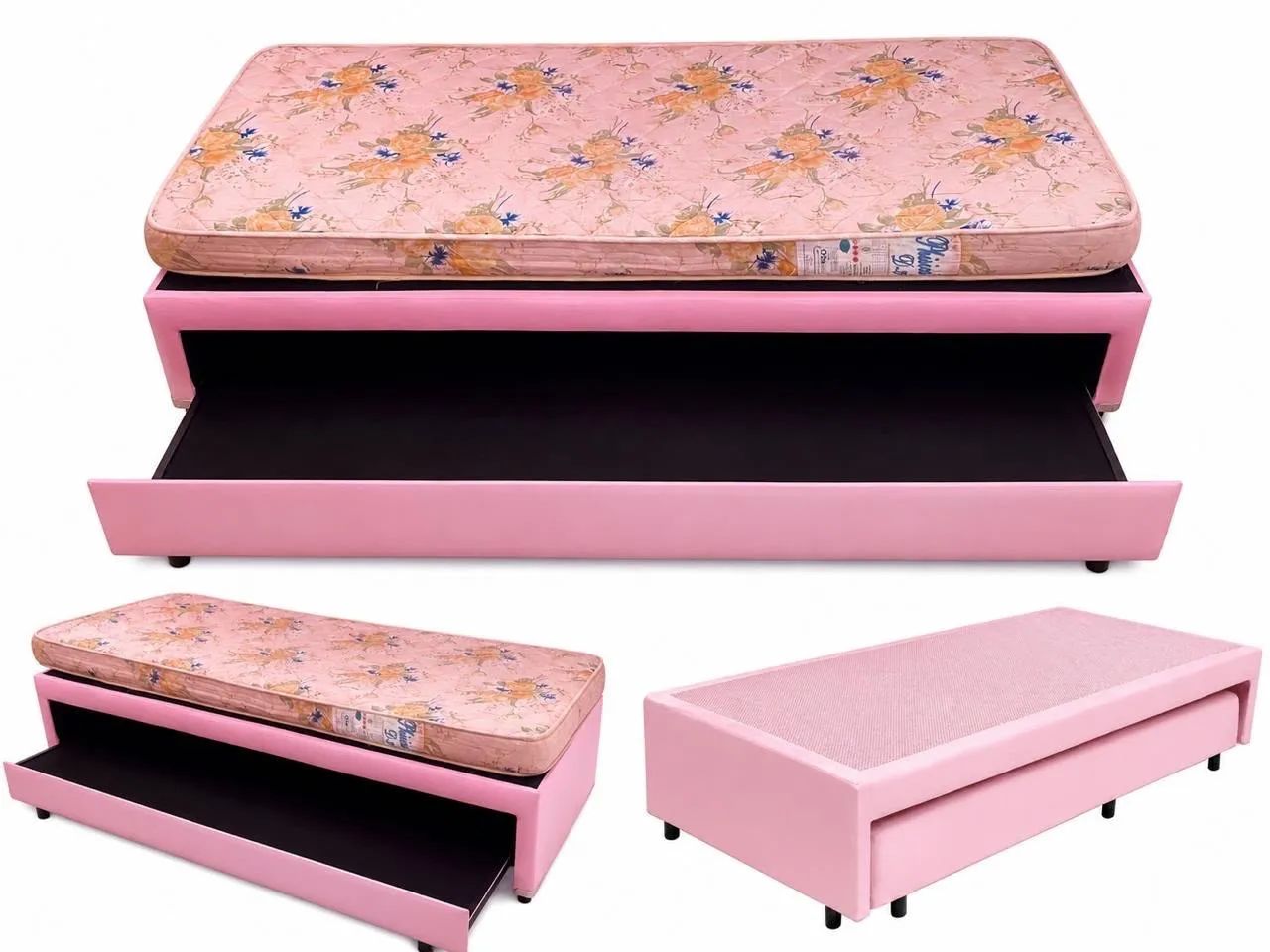 Cama rosa feminina 