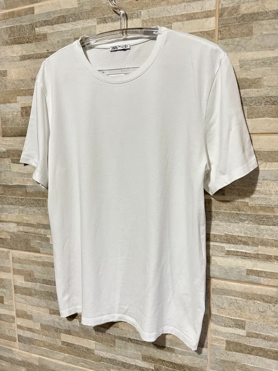 Camisa básica branca Zara man XL - Foto 2