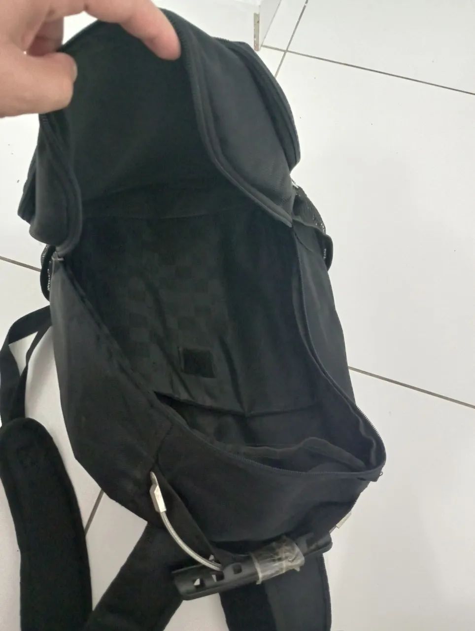 Mochila de viagem AZX preta - usada - Foto 5