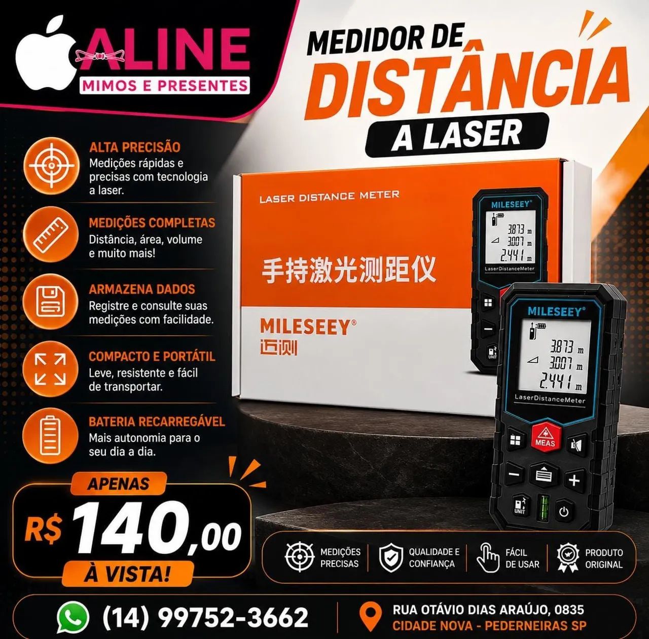 TRENA DIGITAL MILESEEY 40 METROS NOVA