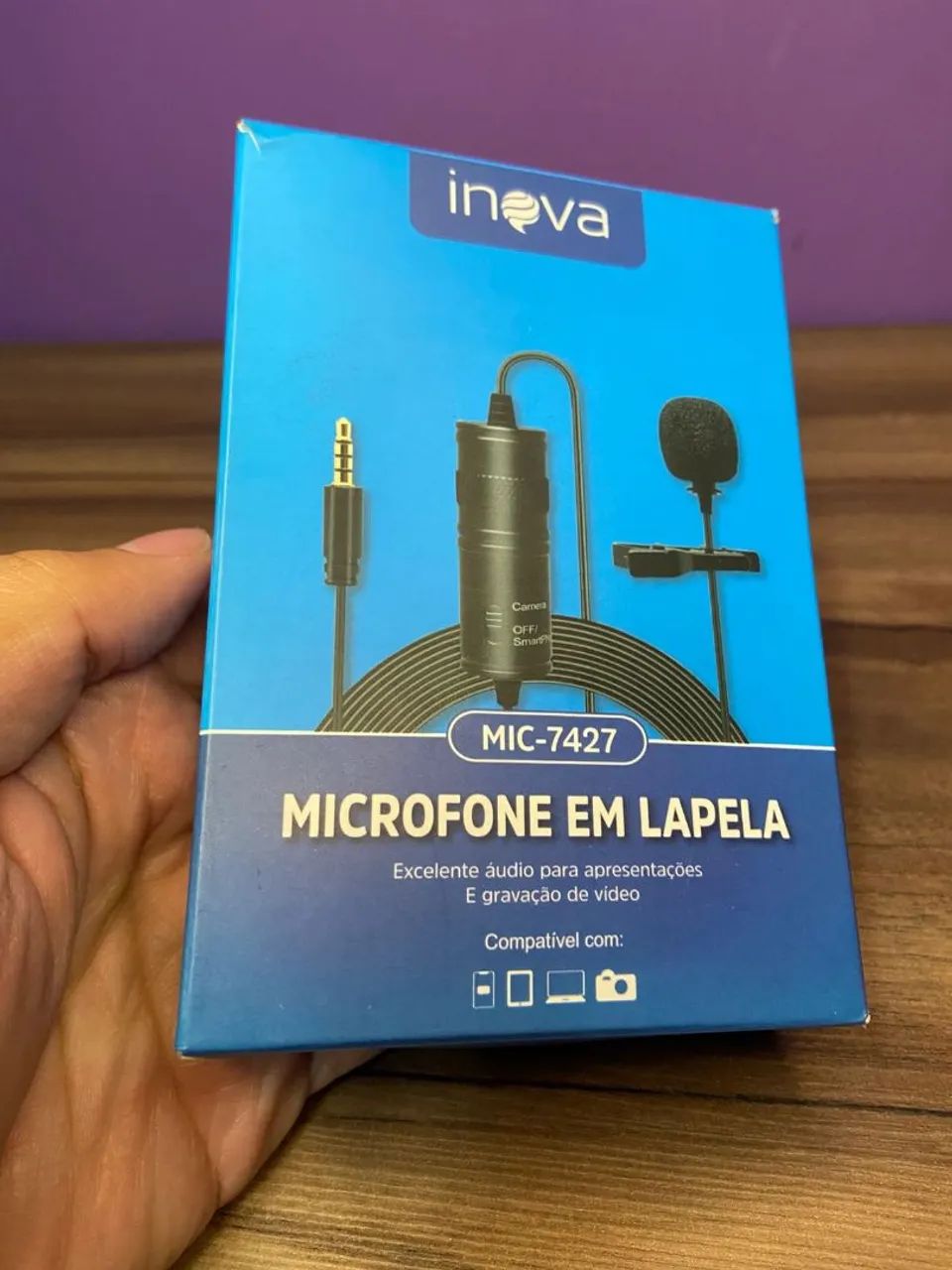 MICROFONE EM LAPELA MIC-7427 INOVA - Foto 4