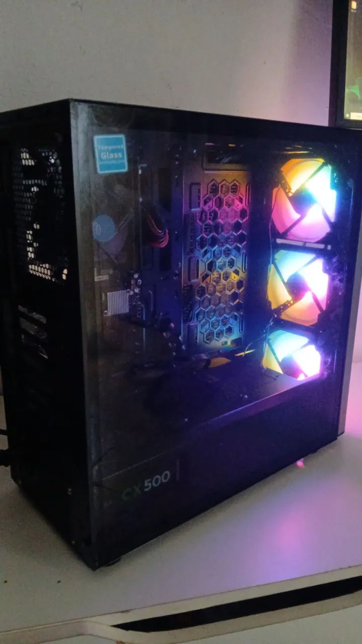 CPU Core i3 9° Geração \ 8gb/ Gabinete Game 3Fans Led / Windows10  - Foto 3