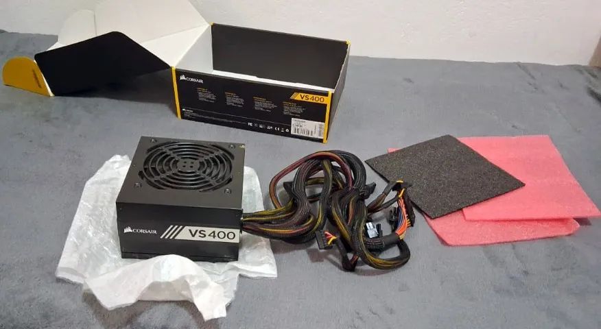 Fonte Corsair VS400 80 Plus White - Selo de Qualidade (Funcionando 100%) - Foto 2