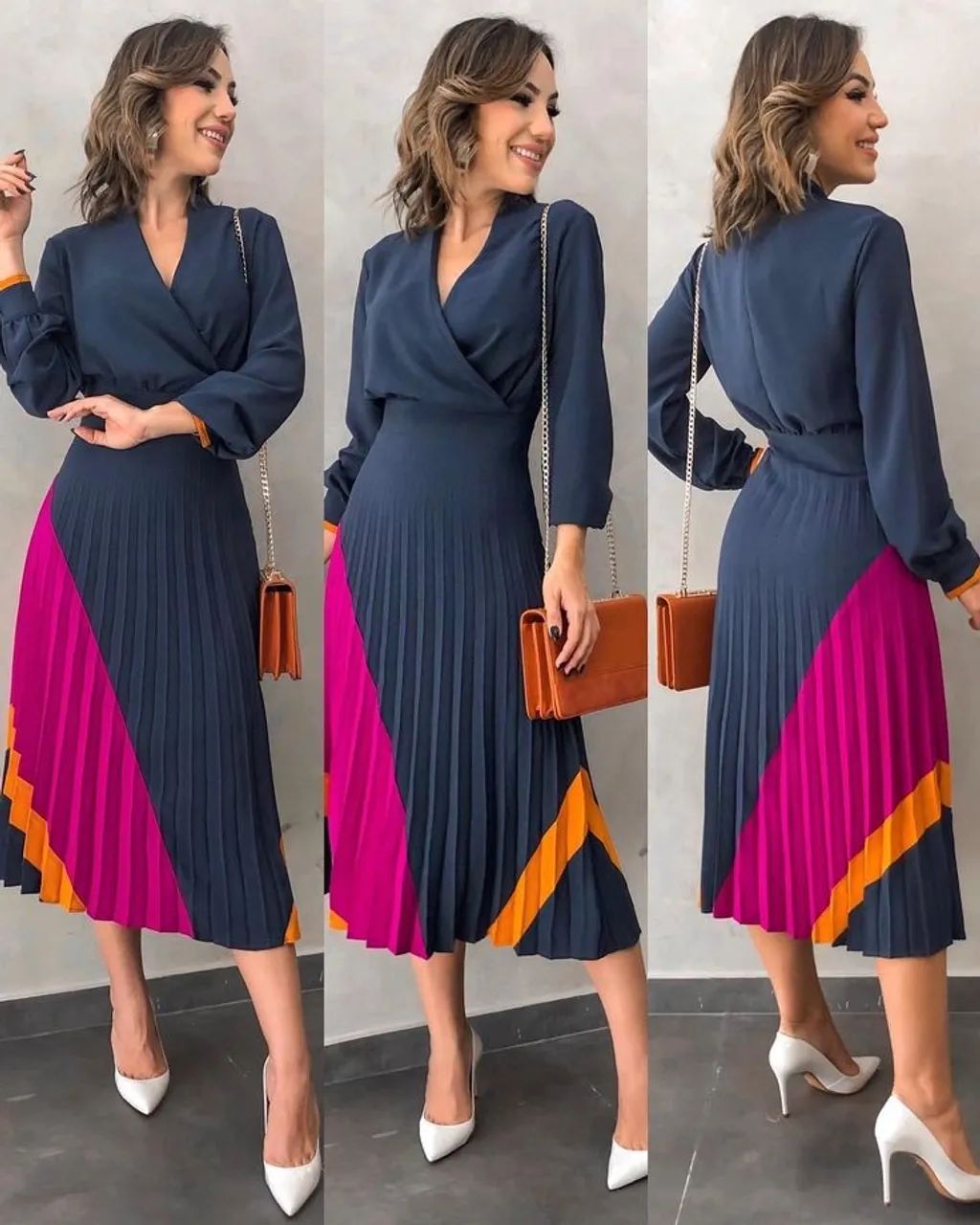 Vestido Midi La Chocolê | Elegante e Sofisticado - Foto 2