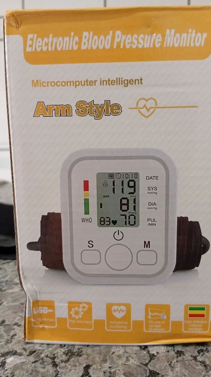 Vendo Aparelho de pressão arterial à pilha e com braçadeira  - Foto 4