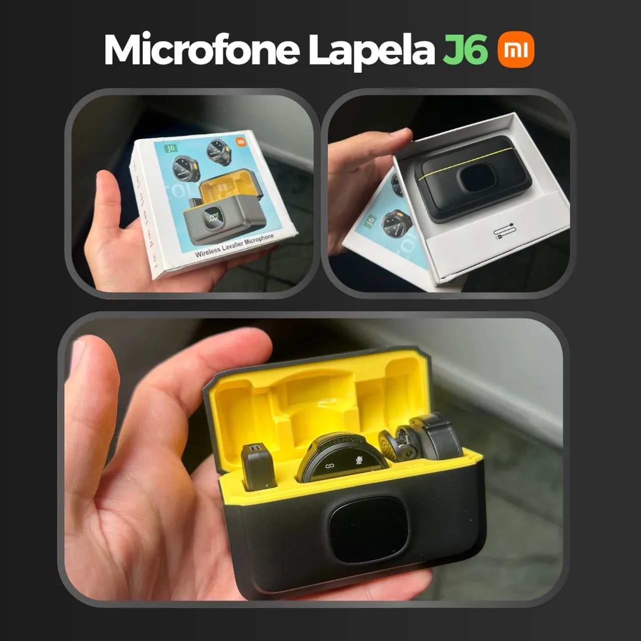 Microfone Xiomi J6 Lapela