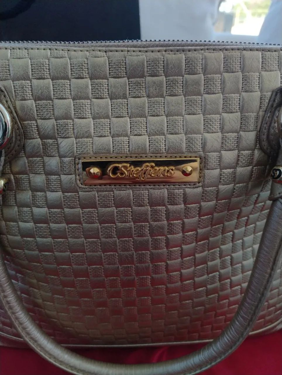 Bolsa Carmen Steffens dourada original  - Foto 2