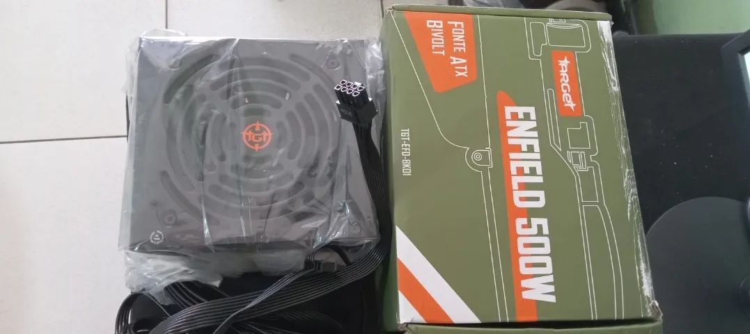 FONTE ATX 500 W MODLELO TGT-EFD-BK01 ALTA PEFORMACE AUTOMATICA - Foto 4