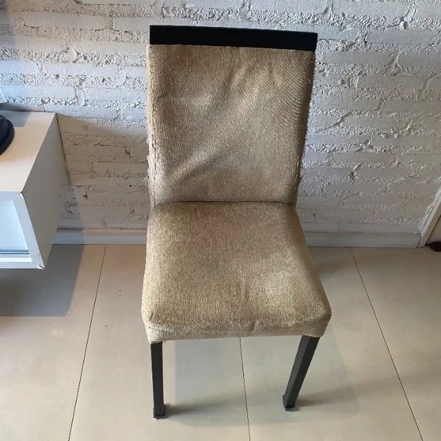 Rf351 Cadeira madeira 1 unidade para mesa sala jantar indicada pra reforma estofado  - Foto 4
