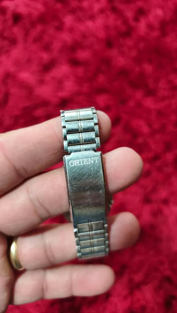 Relógio Orient Automático Vintage Azul Claro Degradê  - Foto 5