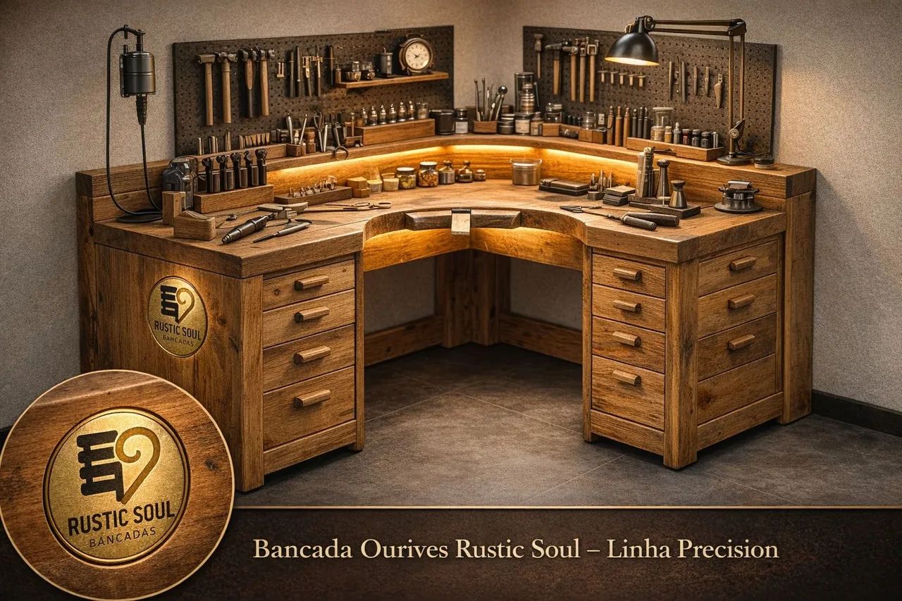 Bancada Ourives Profissional - Rustic Soul (Sob Medida) - Foto 2