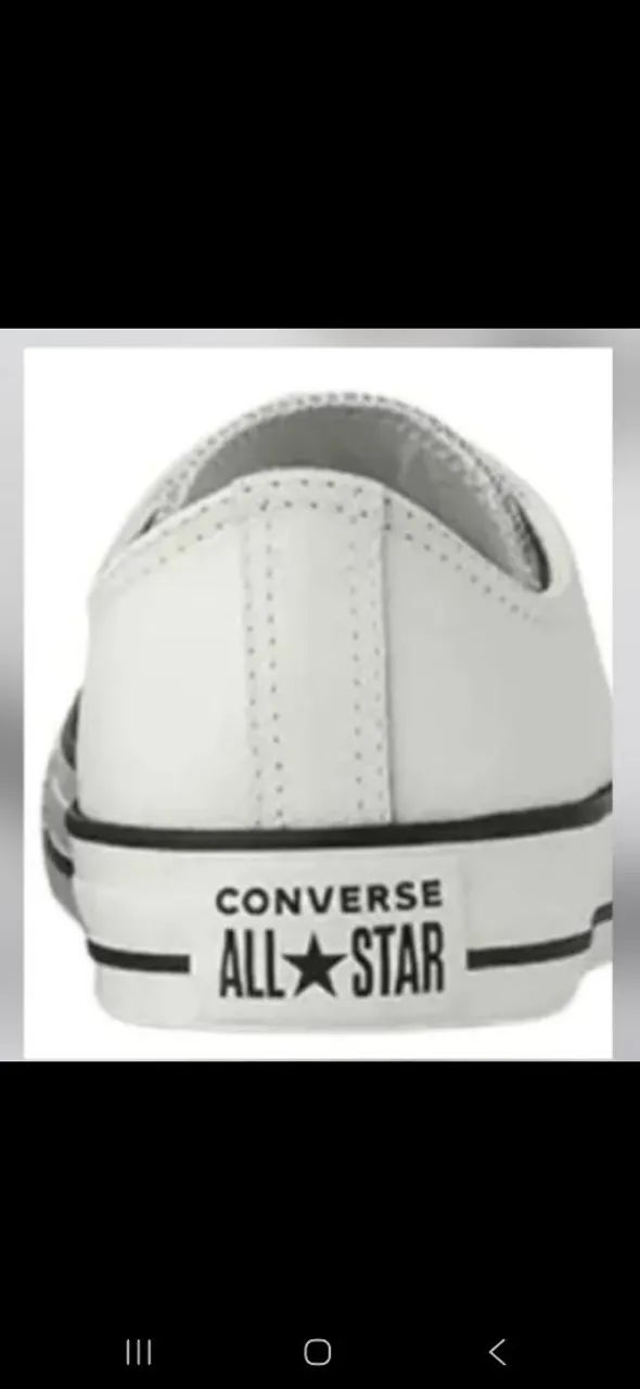 TENIS ALL STAR COURO BRANCOO - Foto 3