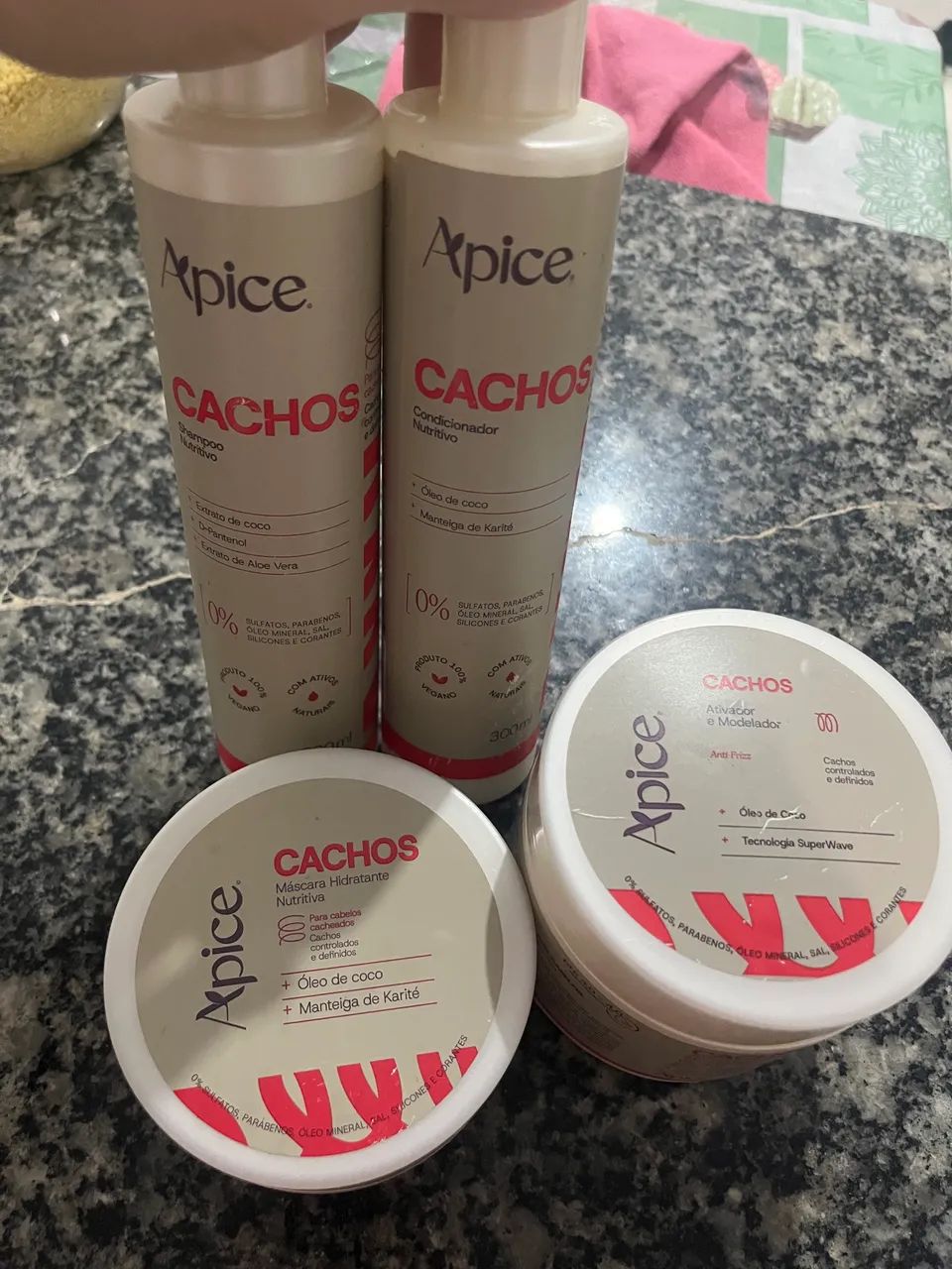 kIT ÁPICE CACHOS  SHAMPOO, CONDICIONADOR E CREME DE PENTEAR  - Foto 2