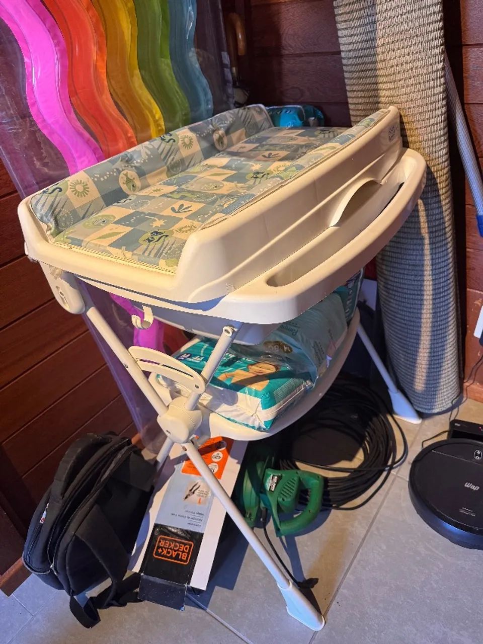 Banheira com trocador