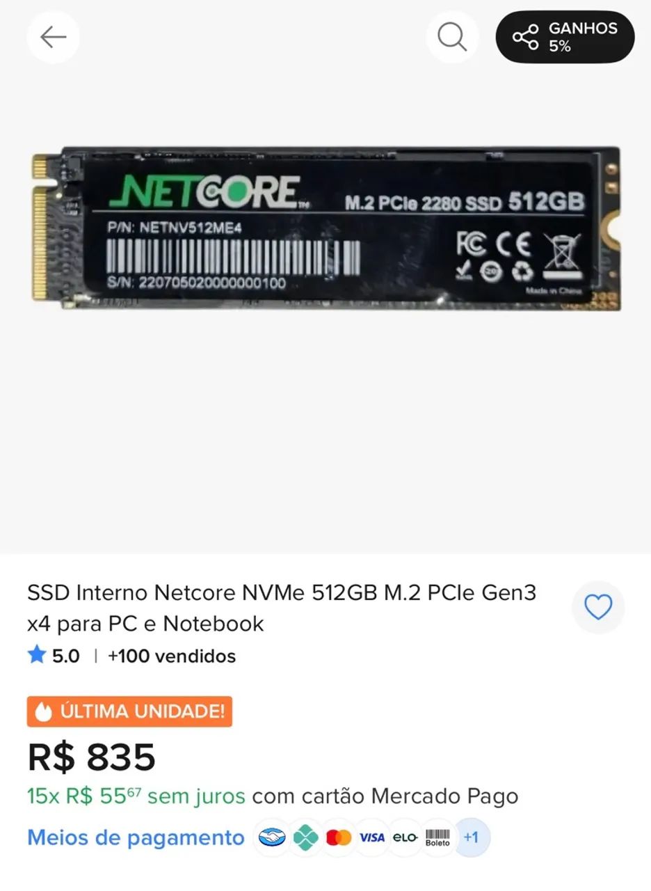SSD NVME 512gb - Foto 3