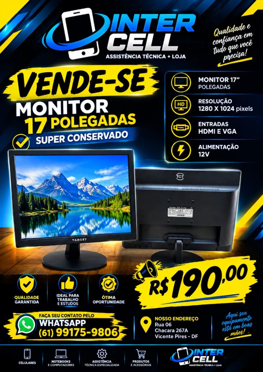 Monitor TGT ST17G - 17 polegadas - HD (1280 x 1024 pixels) - 75hz - Foto 3