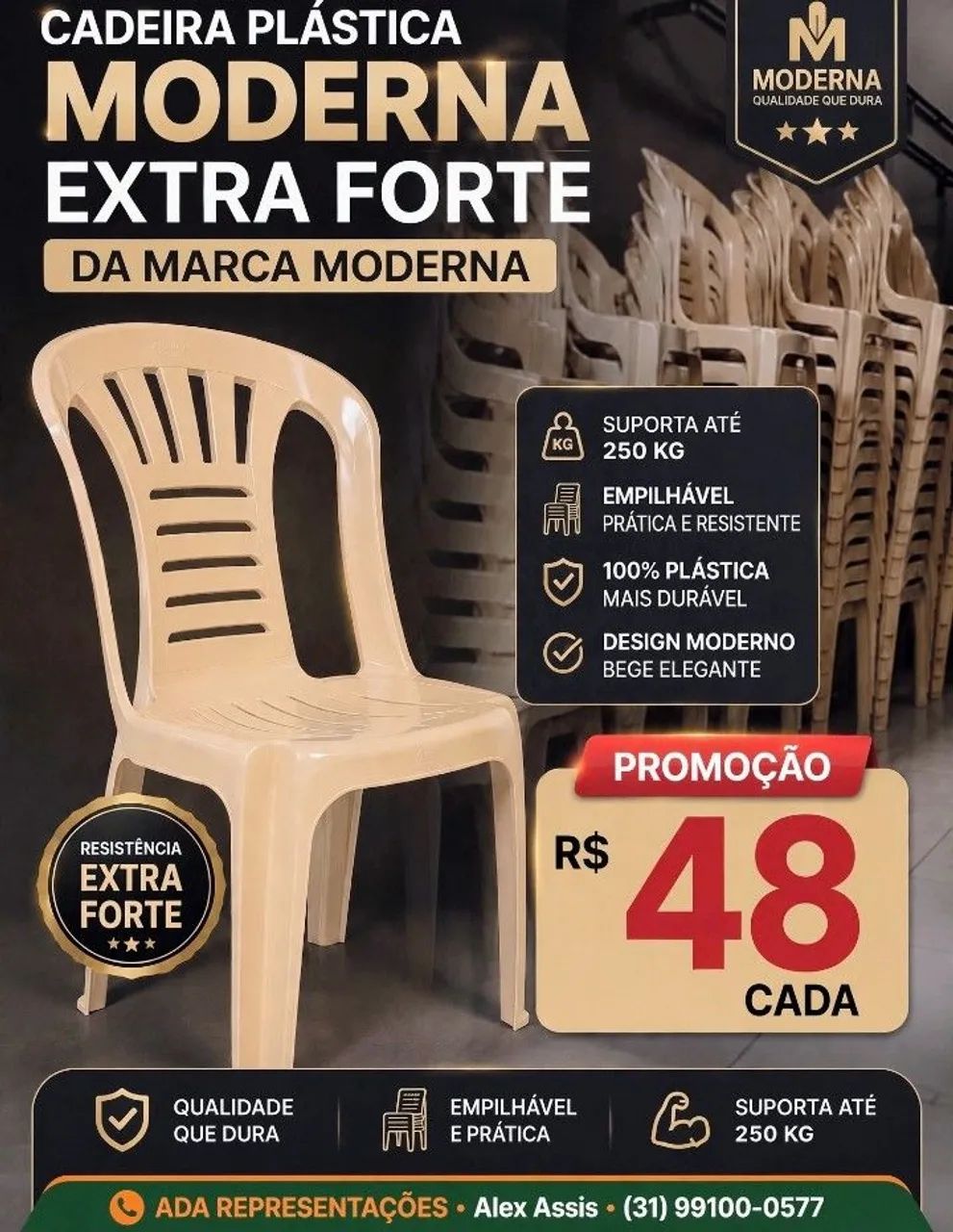 Cadeira Marca Modena 