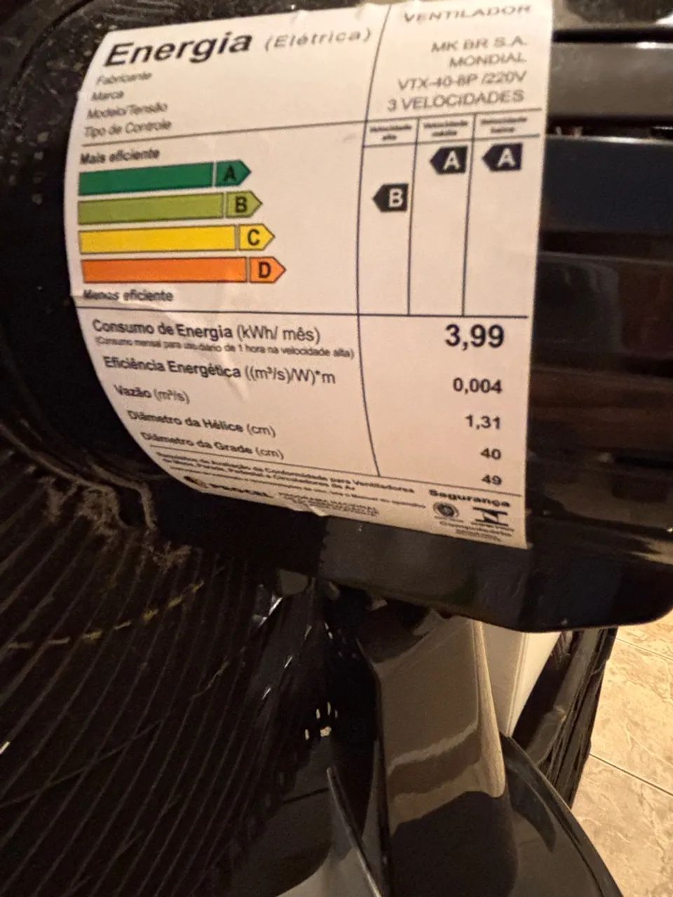 Ventilador de Mesa - Foto 3