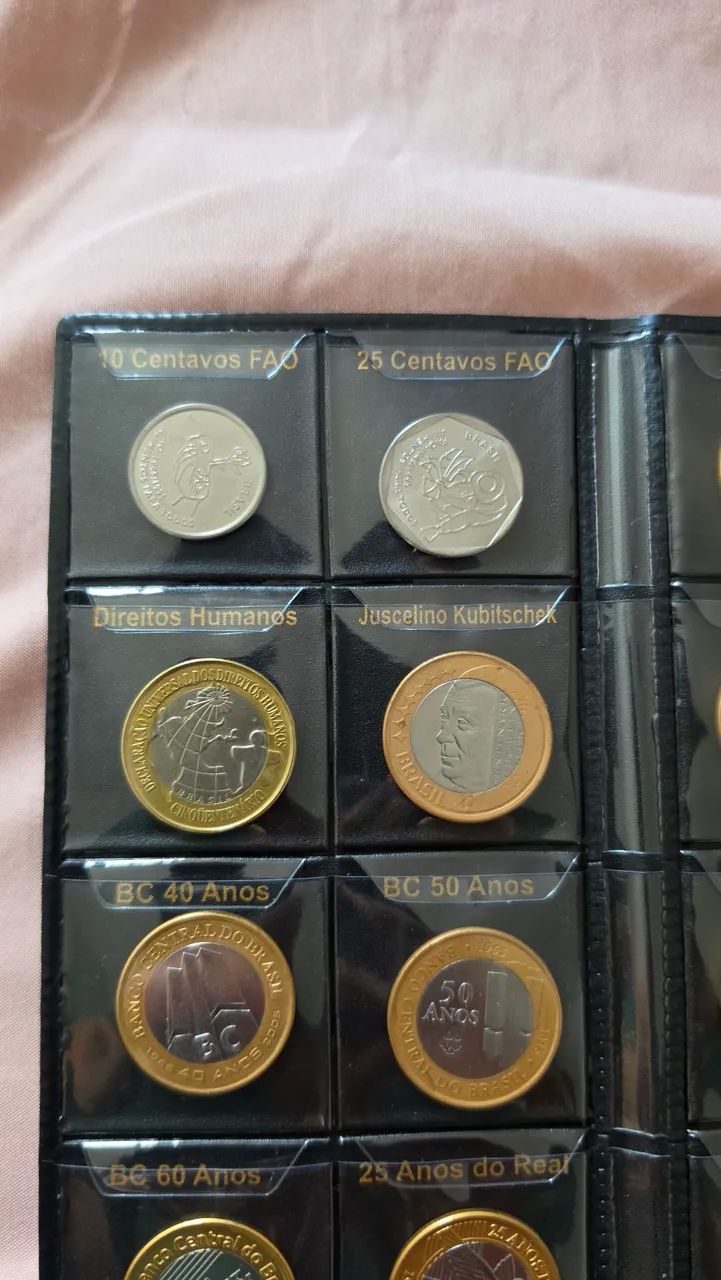 Moedas para coleção 