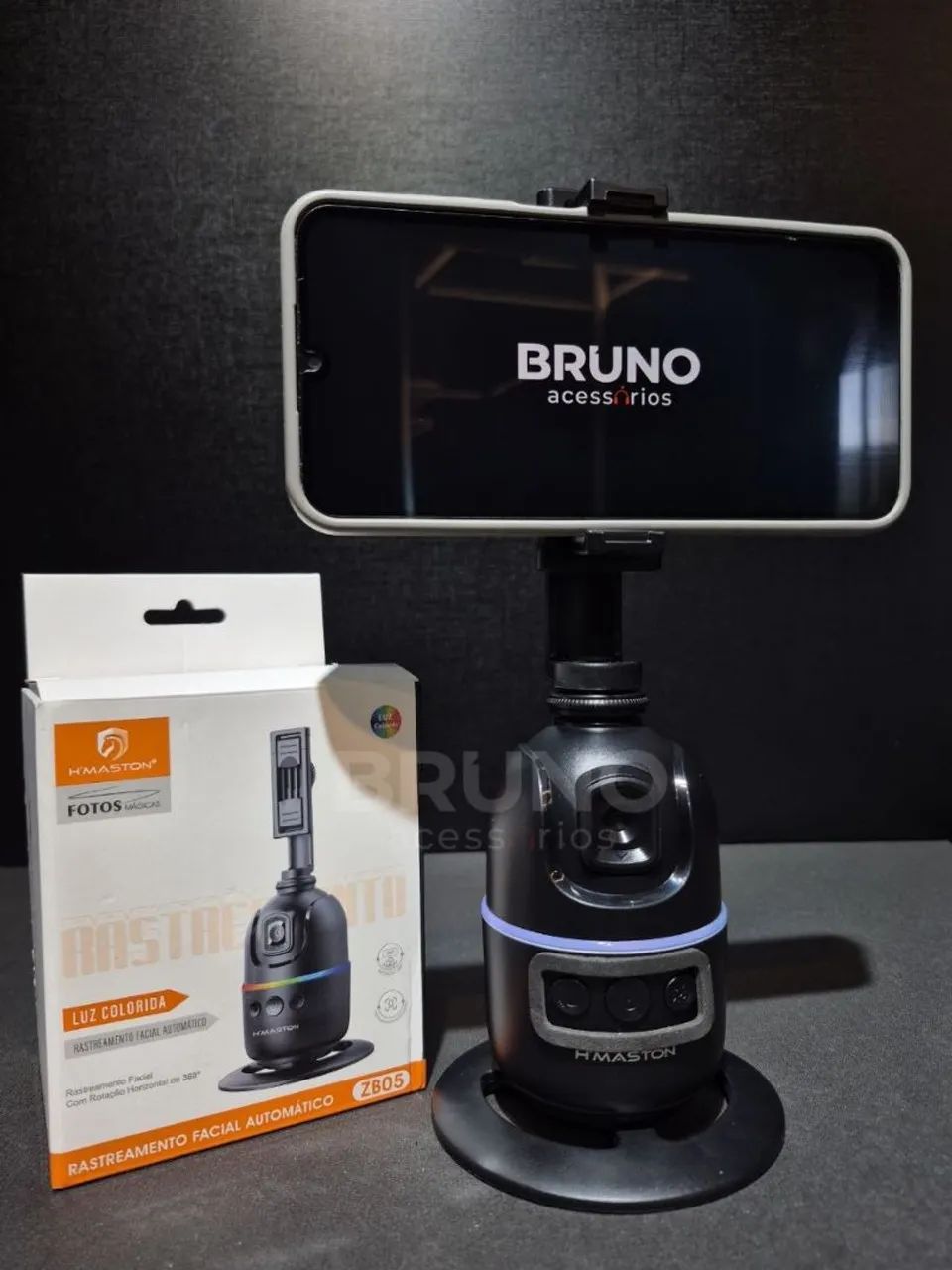 Tripé estabilizador inteligente com rastreamento de movimento - Bluetooth  - Foto 2