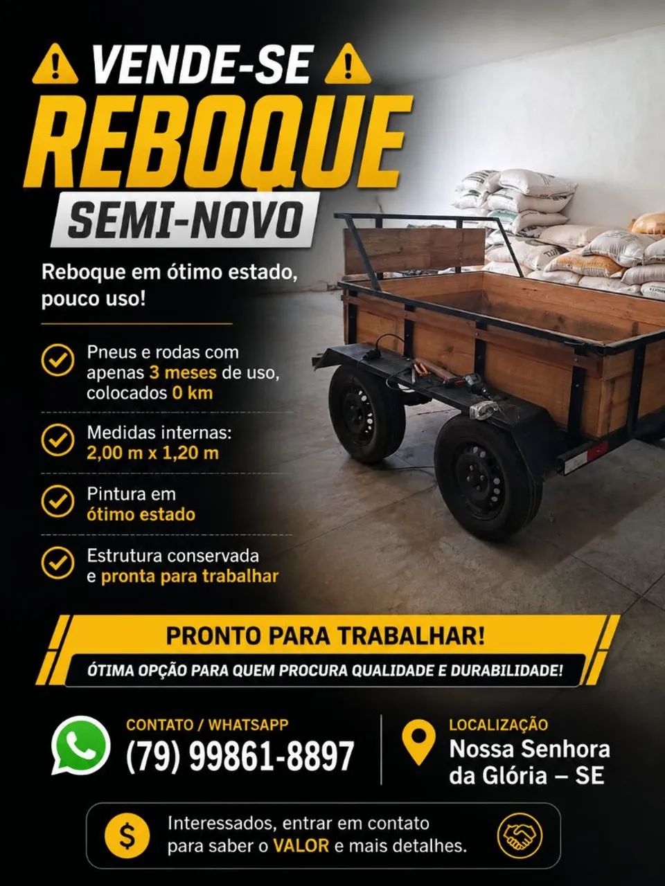 Vende se reboque 