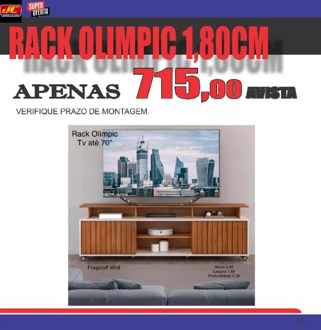 限界セール　eleven rack オマケあり rack olimpic 1,80 cm - Racks e Painéis - Vila Brasília, Aparecida