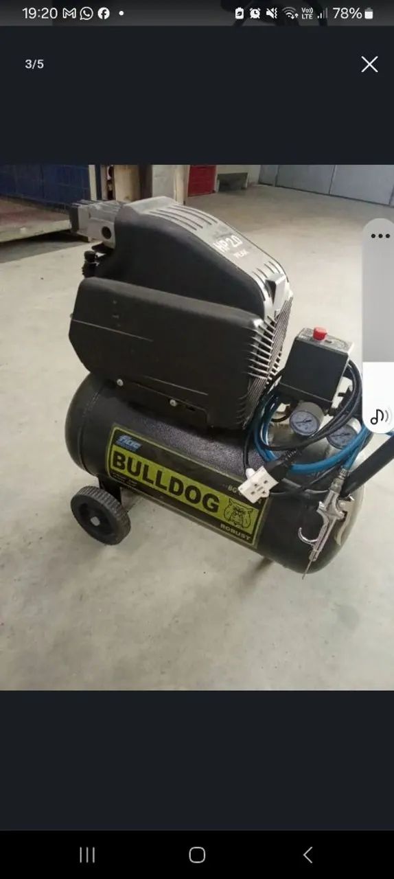 Compressor de Ar Fiac Bulldog Robust 2,0 HP - Funcionando Perfeitamente - Foto 3