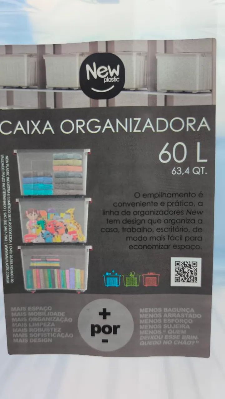 Caixas organizadora com tampa  - Foto 5
