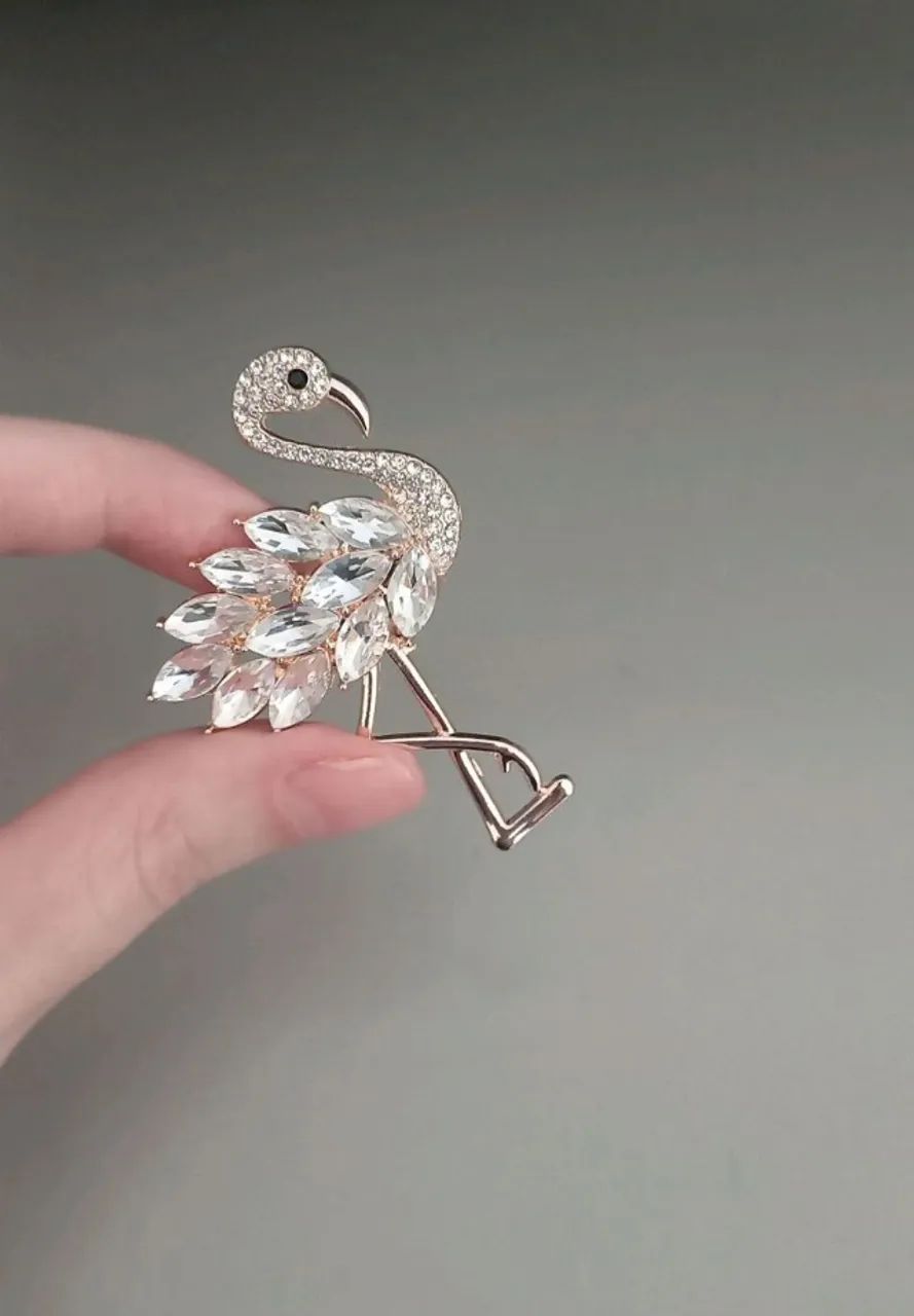 Broche de Flamingo Luxo (novo) - Foto 3