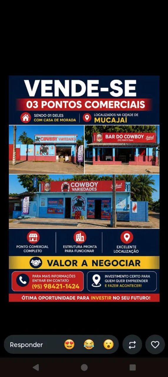 Vende- se 3 pontos comerciais 