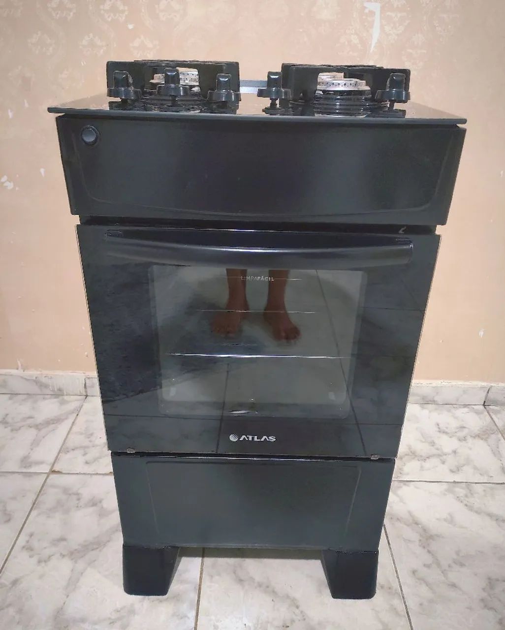 Fogão de 4 Bocas mesa de vidro 