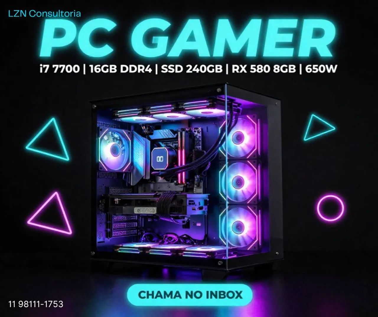 Pc Gamer i7 NOVO 