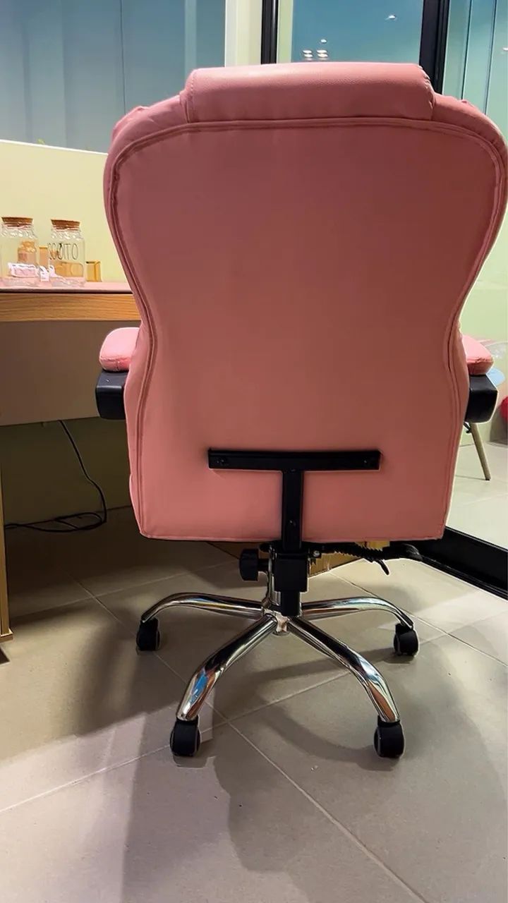 Cadeira escritório Rosa  - Foto 5