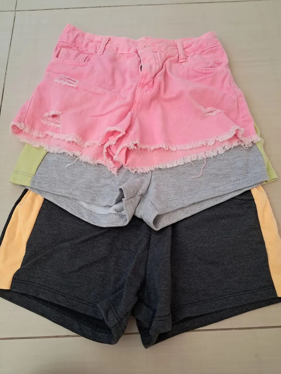 Short feminino infantil 