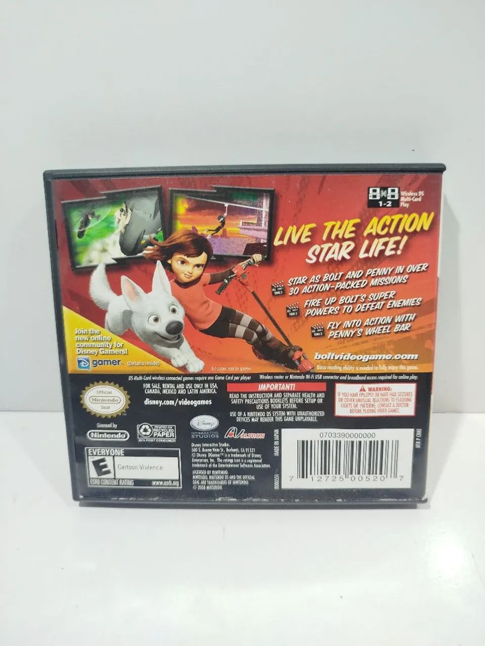 Jogo Bolt original Nintendo DS. - Foto 2