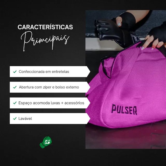 Bolsa Feminina Fitness Boxe Academia Treino Muaythai Pulser Thunder - Foto 2