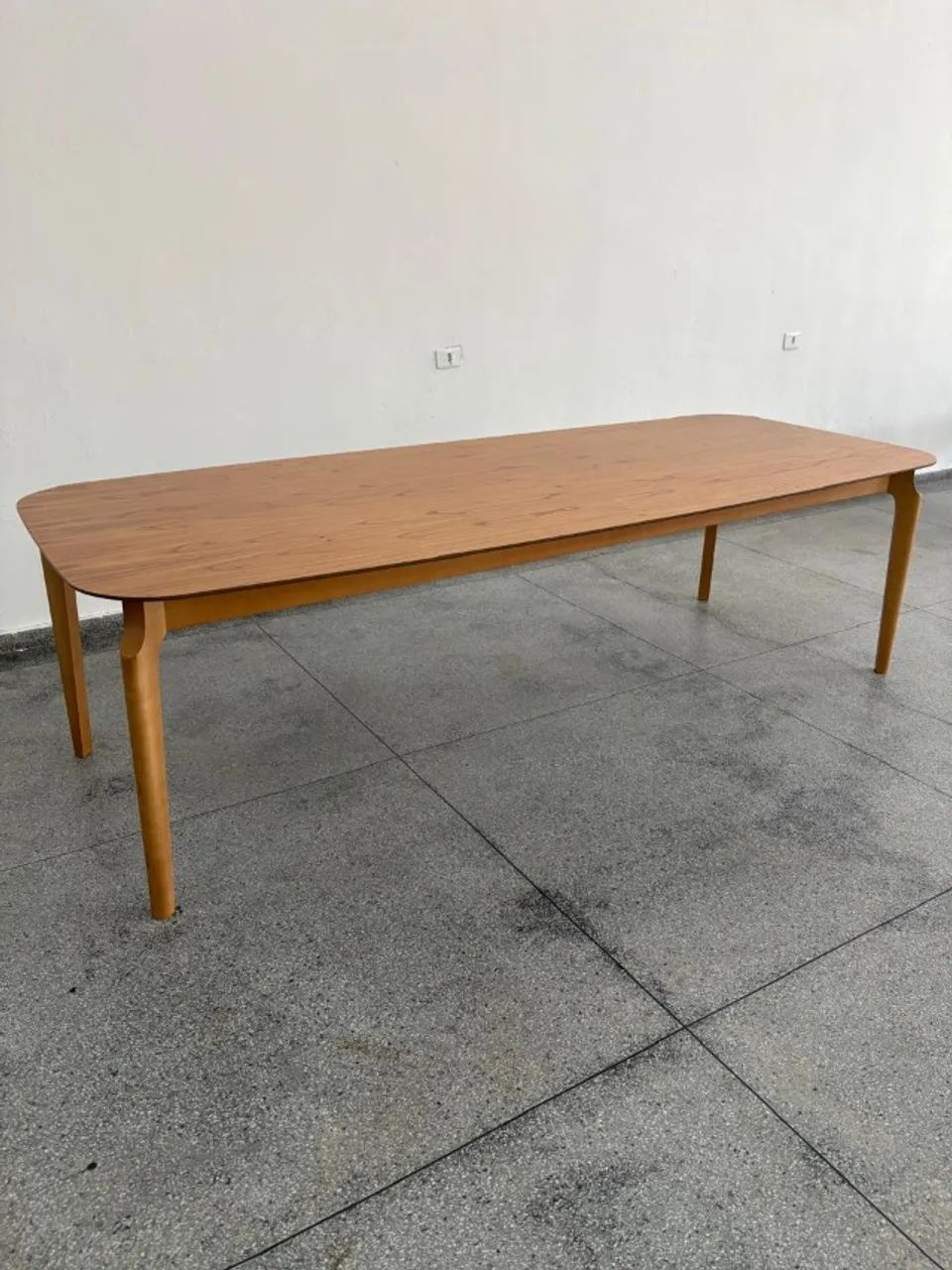 Mesa de Jantar avulsa 2.70m Madeira Maciça