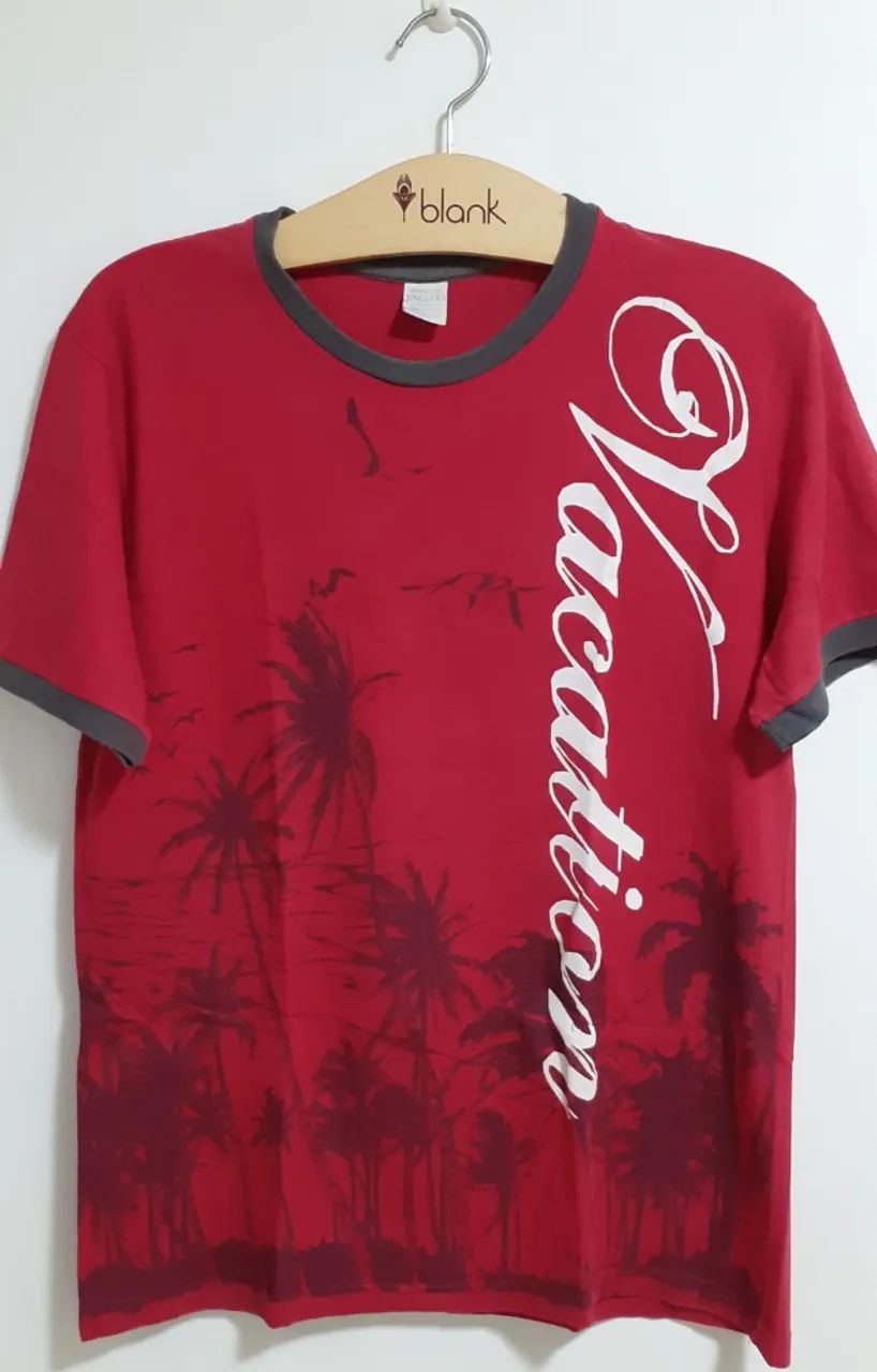 Camiseta Masc vermelha - Foto 3
