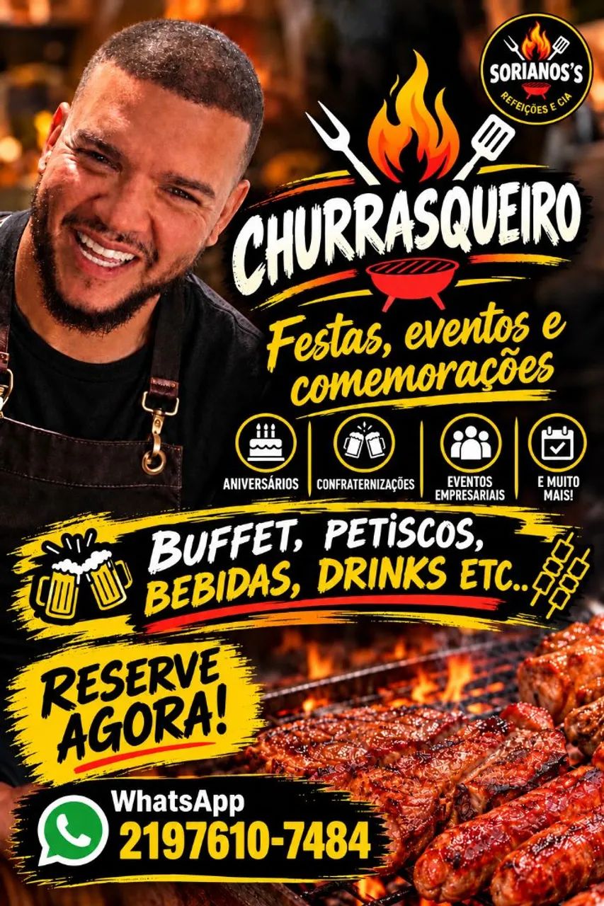 Churrasqueiro profissional 