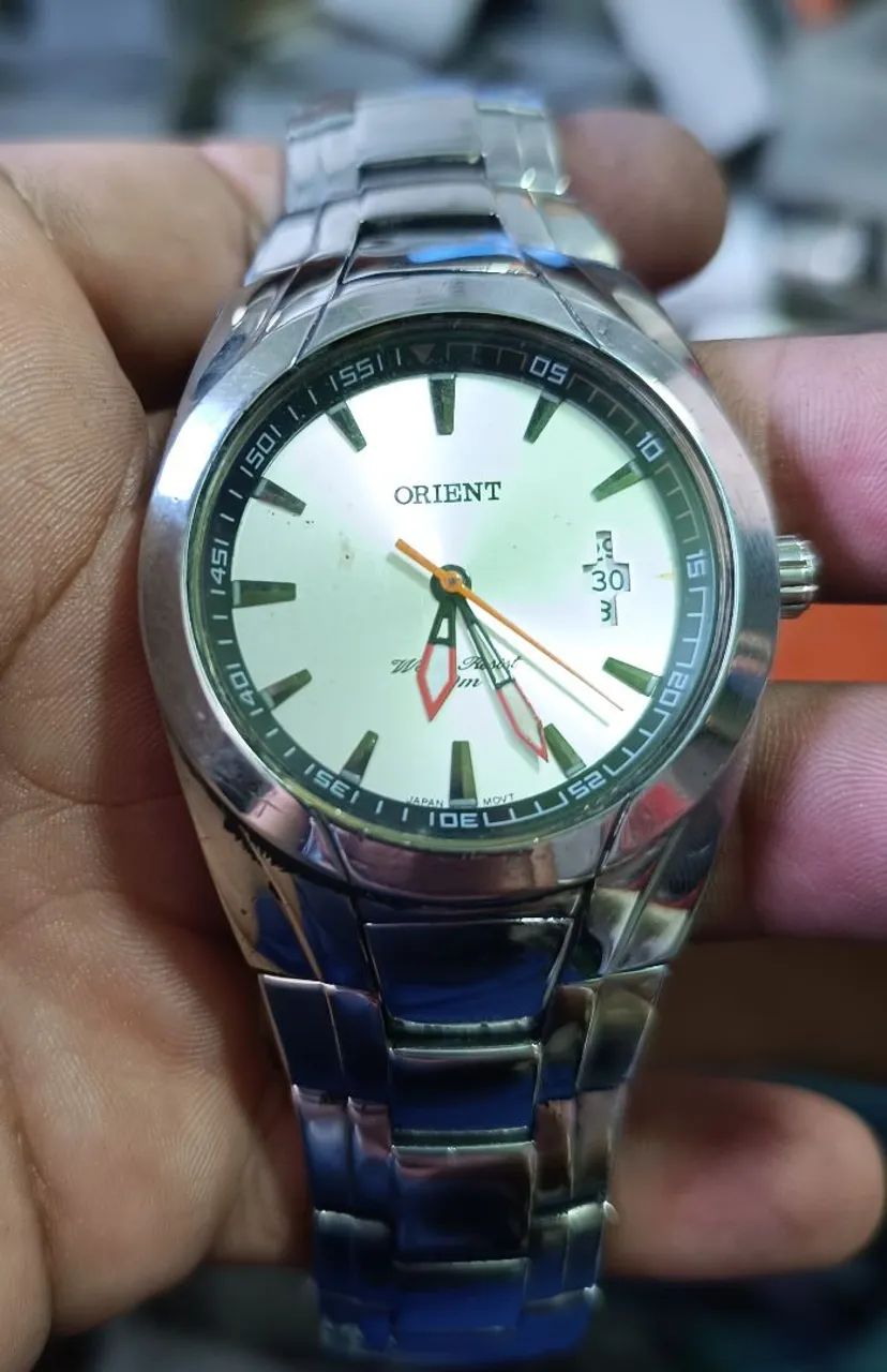 Relógio Orient original todinha aço - Foto 3