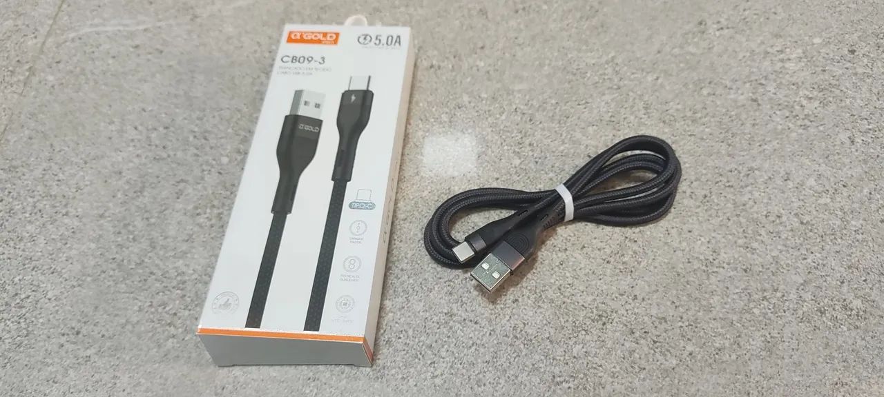 Cabo USB para tipo c 5.0A - transferência 