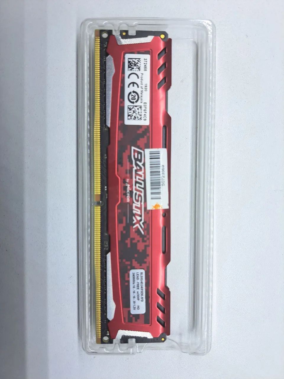 Memória 8GB DDR4 2400MHz Crucial Ballistix