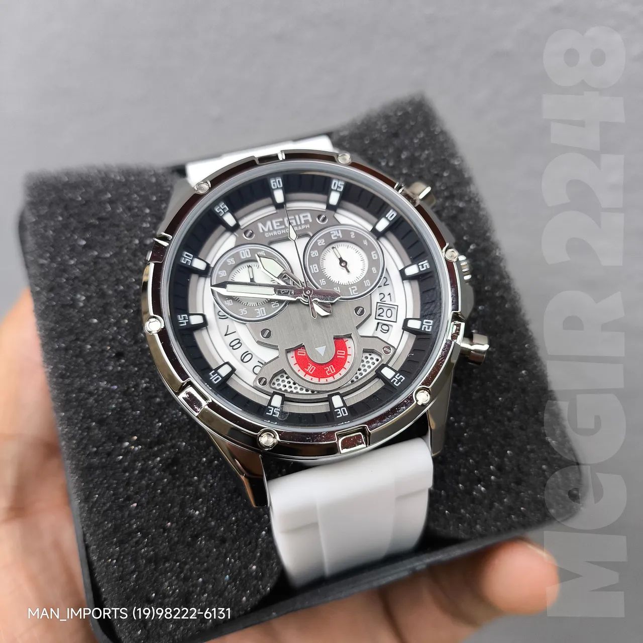 Relógio ?MEGIR 2248 - Elegância e Atitude no Seu Pulso<br> - Foto 4