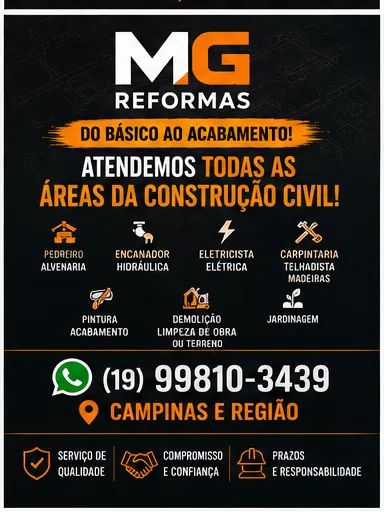 ? Reformas em Geral em Campinas | Do Básico ao Acabamento