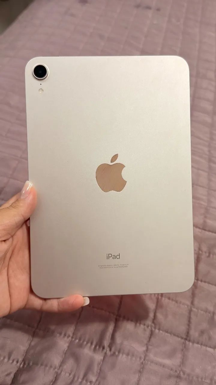 iPad mini 6ª geração 64GB rosê + Apple Pencil  - Foto 3