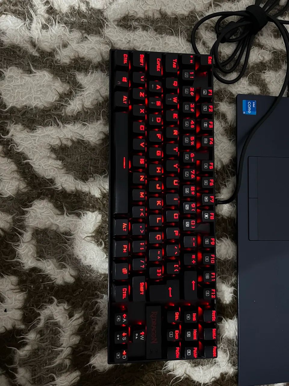 Redragon Kumara Single Color Preto Switch Azul - Foto 3