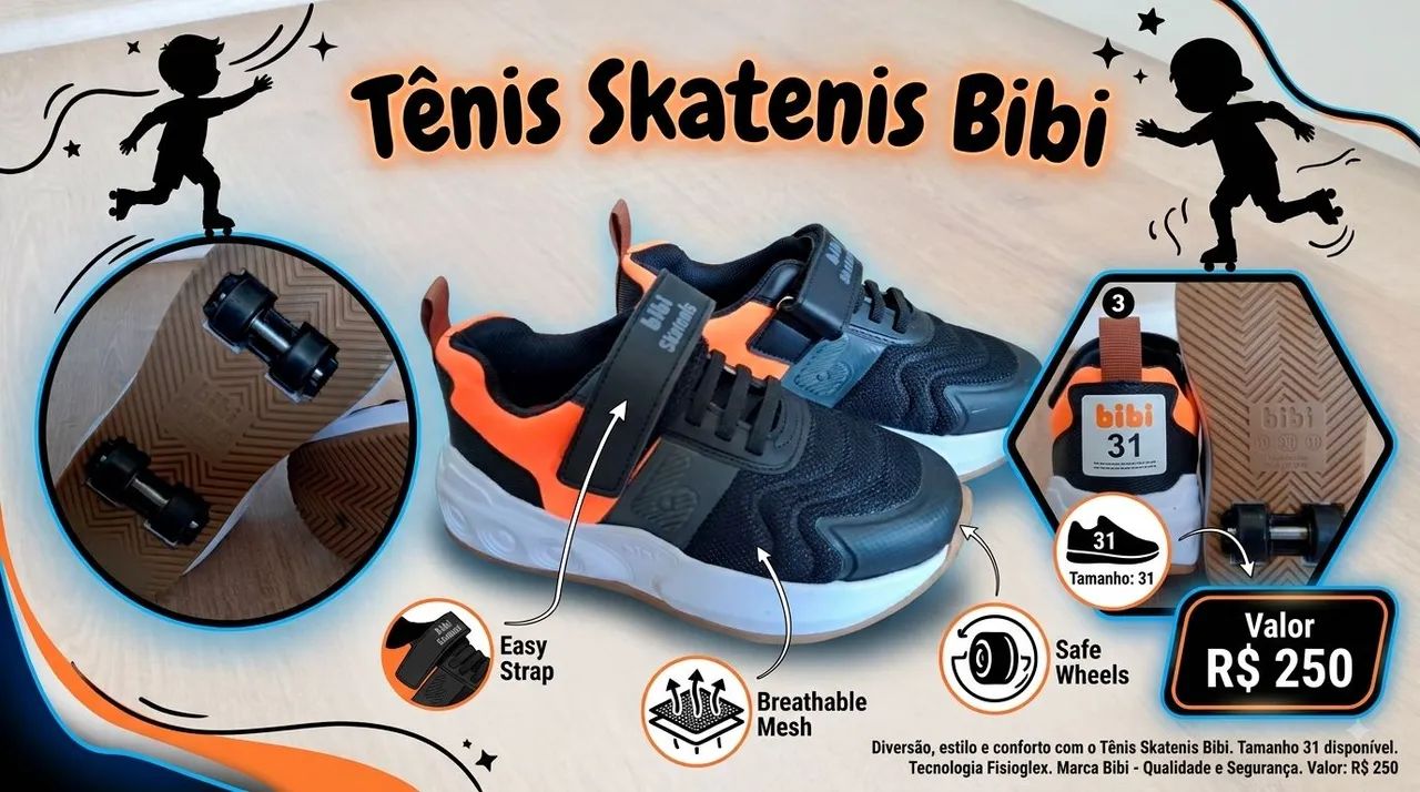 TÊNIS SKATENIS BIBI